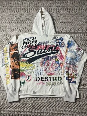 Saint Michael Takashi Murakami Hooded Sweatshirt Men’s